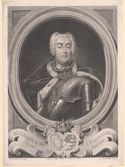 Saský kurfiřt Fridrich August II. od Artist Unknown