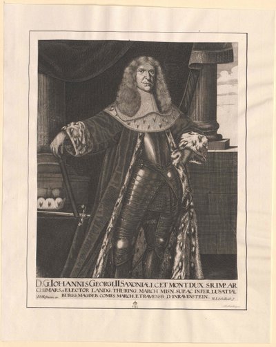 Saský kurfiřt Johann George II. od Artist Unknown