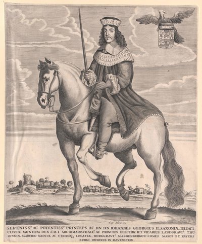 Saský kurfiřt Johann George II. od Artist Unknown