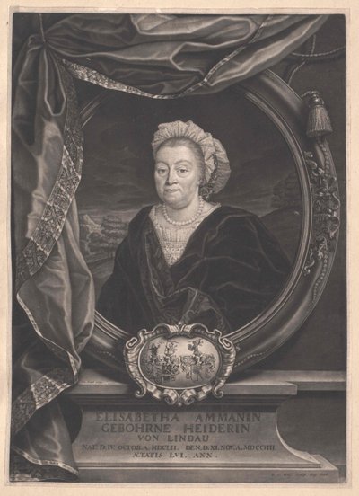 Elisabetha Heider od Artist Unknown