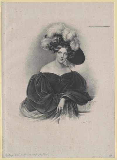 Emilie hraběnka Zichy-Ferraris od Artist Unknown