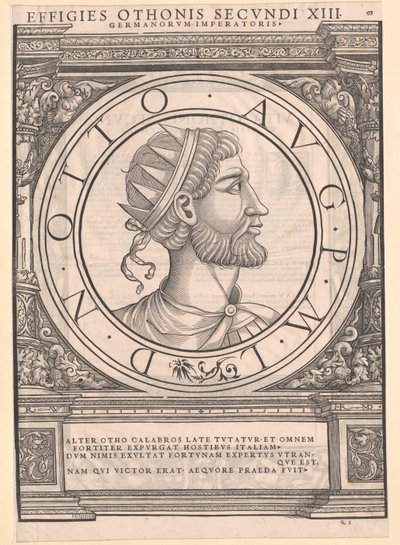 Císař Otto II. od Artist Unknown