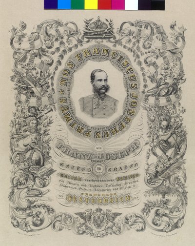 Rakouský císař František Josef I. od Artist Unknown