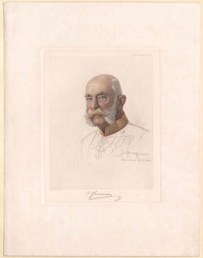 Rakouský císař František Josef I. od Artist Unknown