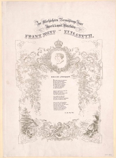 Rakouský císař František Josef I. od Artist Unknown