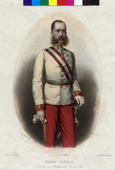Rakouský císař František Josef I. od Artist Unknown
