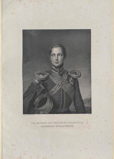 Ruský císař Alexandr II. od Artist Unknown