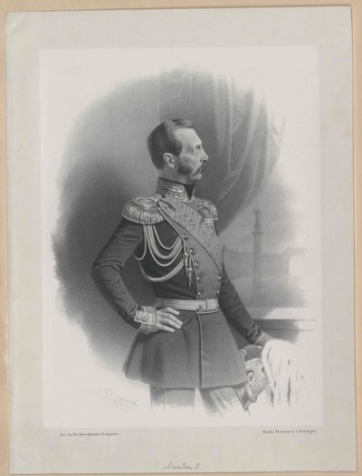 Ruský císař Alexandr II. od Artist Unknown