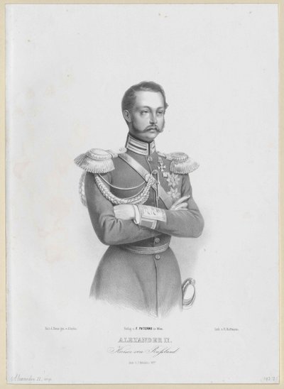Ruský císař Alexandr II. od Artist Unknown