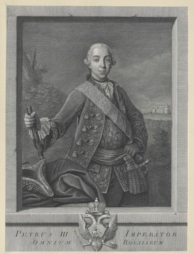 Ruský císař Petr III. od Artist Unknown