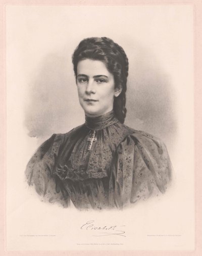 Rakouská císařovna Alžběta od Artist Unknown