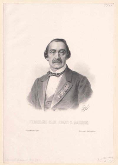 Ferdinand Karl drahý von Manussi od Artist Unknown