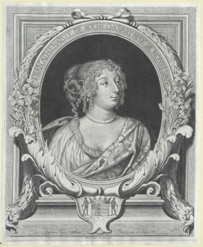 Fran006f0069s Ath006e0061is marquise de Montespan (tisk) od Artist Unknown