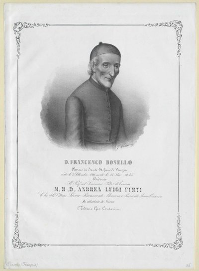 Francesco Bosello (tisk) od Artist Unknown