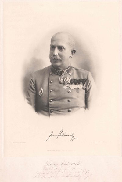 Franz Baron Schoenaich (tisk) od Artist Unknown