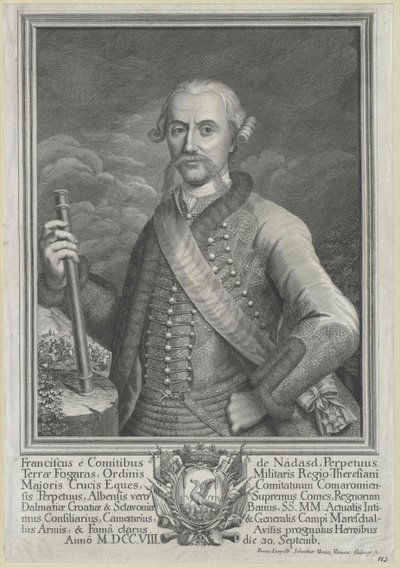 Franz hrabě Nadasdy-Nadasd-Fogaras od Artist Unknown
