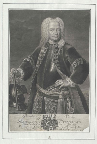 Frederick Eberhard hrabě Hohenlohe-Kirchberg od Artist Unknown