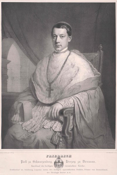 Frederick hrabě Schwarzenberg-Krumau od Artist Unknown
