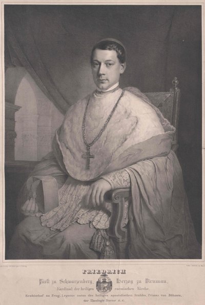 Frederick hrabě Schwarzenberg-Krumau od Artist Unknown