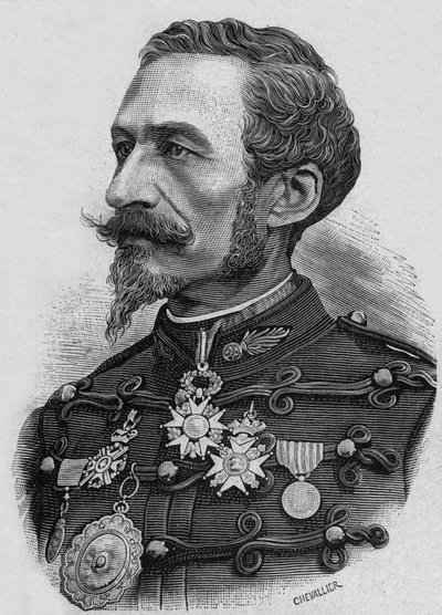 Francouzský plukovník Charles Ragon de Bange (1833-1914), dělostřelecký vynálezce, rytec od Artist Unknown