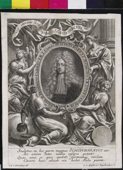 Friedrich Karl hrabě Schoenborn (tisk) od Artist Unknown