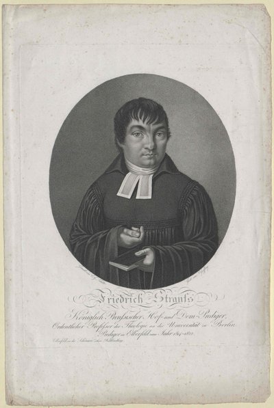 Friedrich Strauss (tisk) od Artist Unknown
