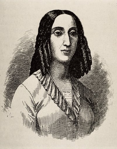 GORRITI, Juana Manuela (1818-1892), argentinská spisovatelka. Rytina. od Artist Unknown