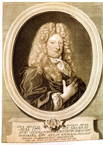 GUERICKE Otto, německý vědec, vynálezce, matematik a fyzik (lept) od Artist Unknown
