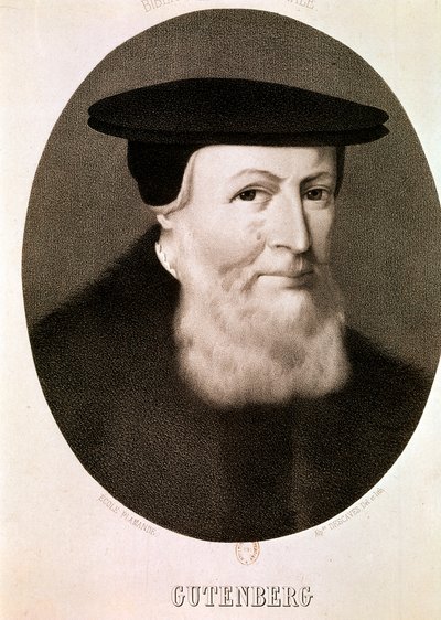 GUTENBERG Johannes: (lept) od Artist Unknown