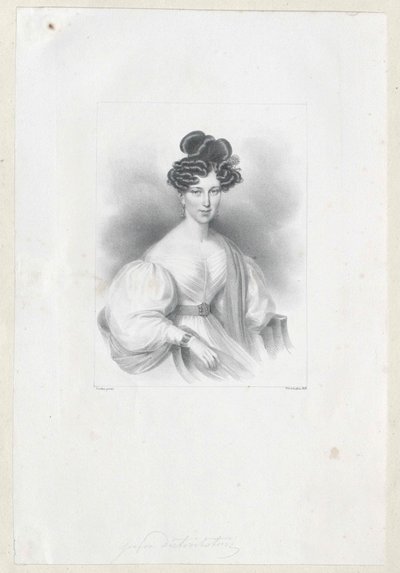 Gabriele hraběnka Wratislaw von Mitrowitz od Artist Unknown