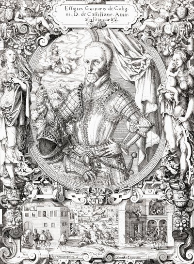 Gaspard de Coligny, pán z ChĂ¢tillonu, od Artist Unknown