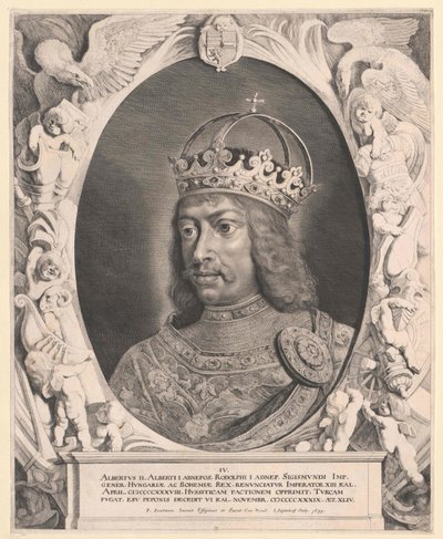 Německý král Albert II (tisk) od Artist Unknown
