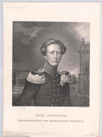 Meklenburský velkovévoda Paul Frederick od Artist Unknown