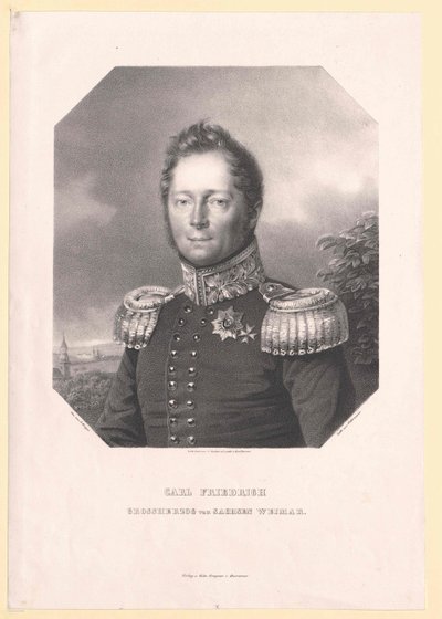 Sasko-výmarský velkovévoda Eisenach Karl Friedrich od Artist Unknown