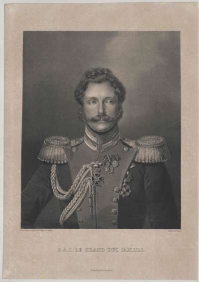 Velkokníže ruský Michael (tisk) od Artist Unknown