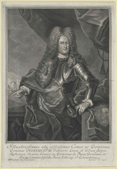 Henry hrabě Reuss na Schleiz od Artist Unknown