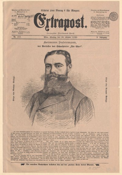 Hermann Sudermann (tisk) od Artist Unknown