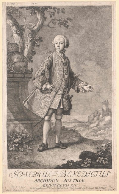 Císař Svaté říše římské Josef II. od Artist Unknown