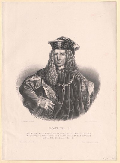Císař Svaté říše římské Josef I. od Artist Unknown