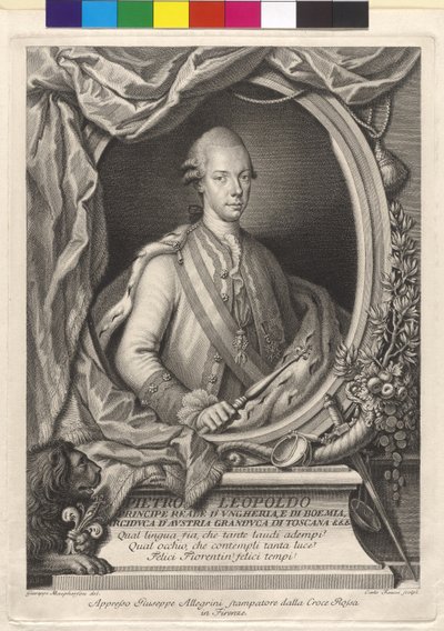 Císař Svaté říše římské Leopold II. od Artist Unknown
