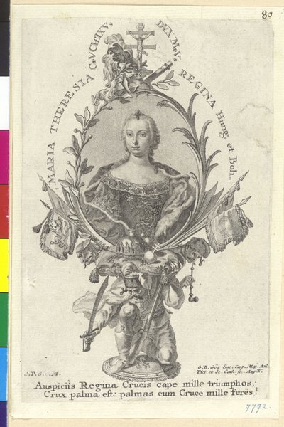 Svatá římská císařovna Marie Terezie od Artist Unknown