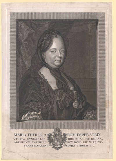 Svatá římská císařovna Marie Terezie od Artist Unknown