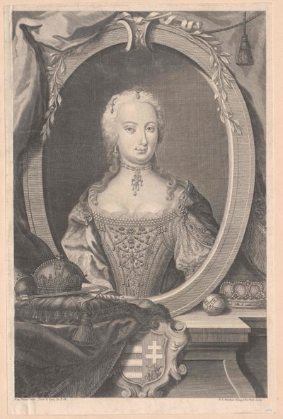 Svatá římská císařovna Marie Terezie od Artist Unknown