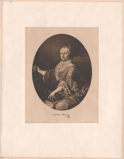 Svatá římská císařovna Marie Terezie od Artist Unknown