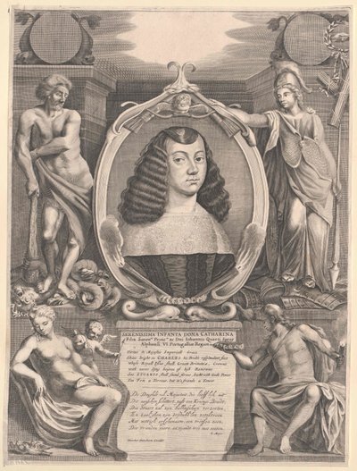Portugalská infantka Katharina (tisk) od Artist Unknown