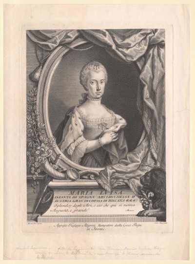 Španělská infantka Marie Luisa od Artist Unknown
