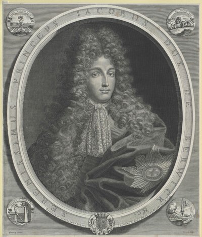 James Duke of Berwick Fitzjames (tisk) od Artist Unknown