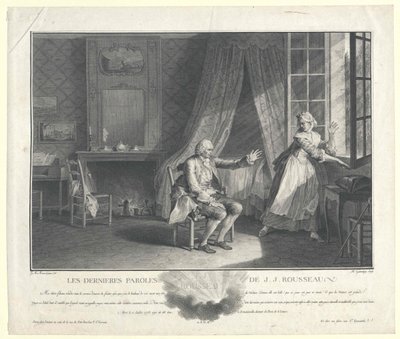 Jean Jacques Rousseau od Artist Unknown