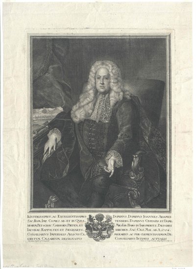 Johann Adam hrabě von Questenberg od Artist Unknown
