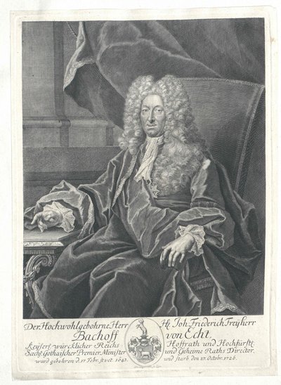 Johann Frederick baron Bachoff z Lifelike od Artist Unknown